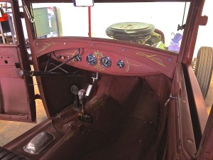 Classic Hot Rod at Custom Car Crafters in Austin TX interior