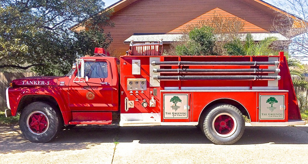 Vintage Ford F-800 Fire Truck