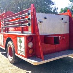 Vintage Ford F-800 Fire Truck rear