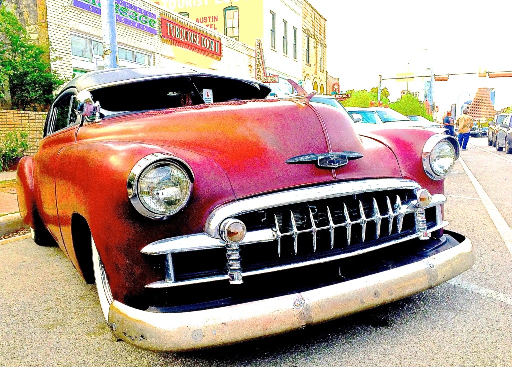1950 Chevrolet Custom on S. Congress Ave. in Austin TX