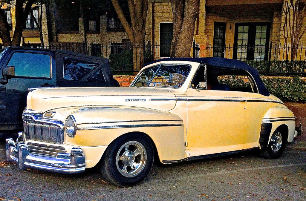 1947:8 Mercury Eight on S. Congress Ave, Austin TX