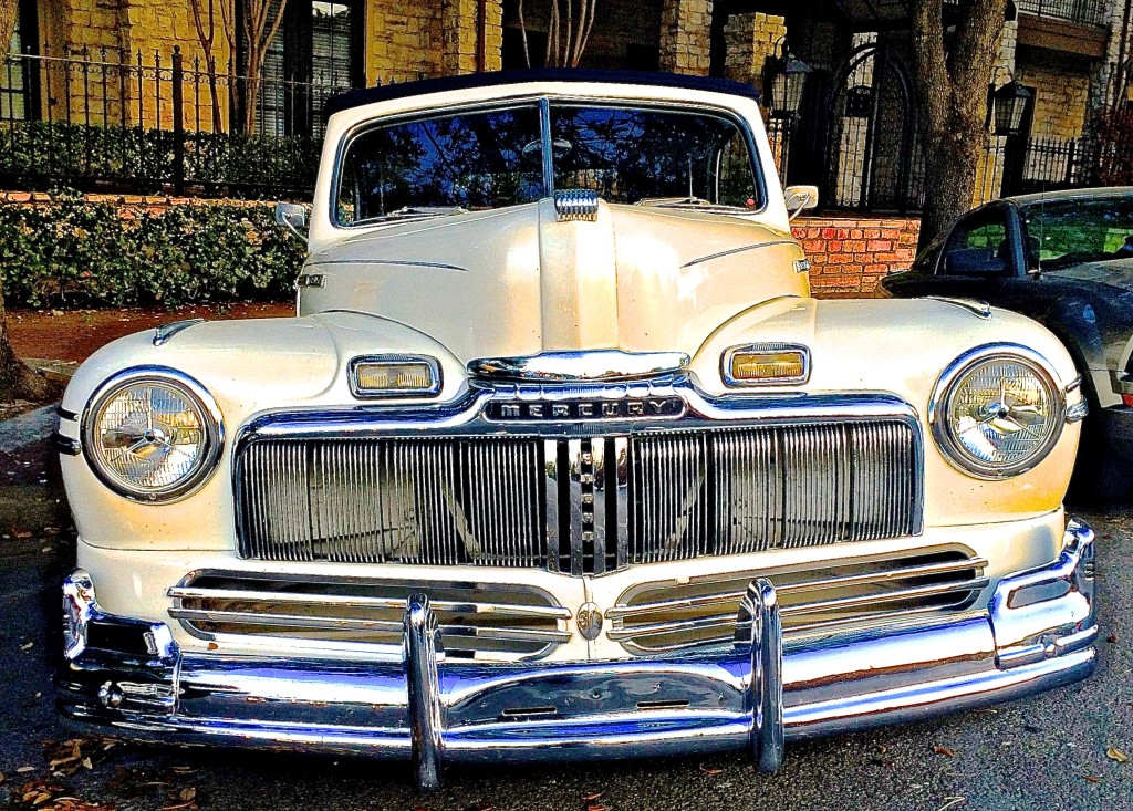 1947:8 Mercury Eight on S. Congress Ave, Austin TX front