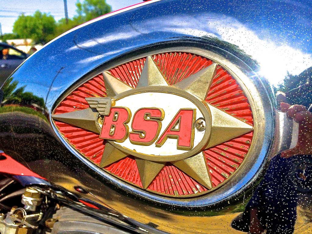 1968 BSA in Austin TX tank emblem