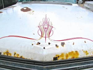 1962 Cadillac Sedan in Austin TX hood detail