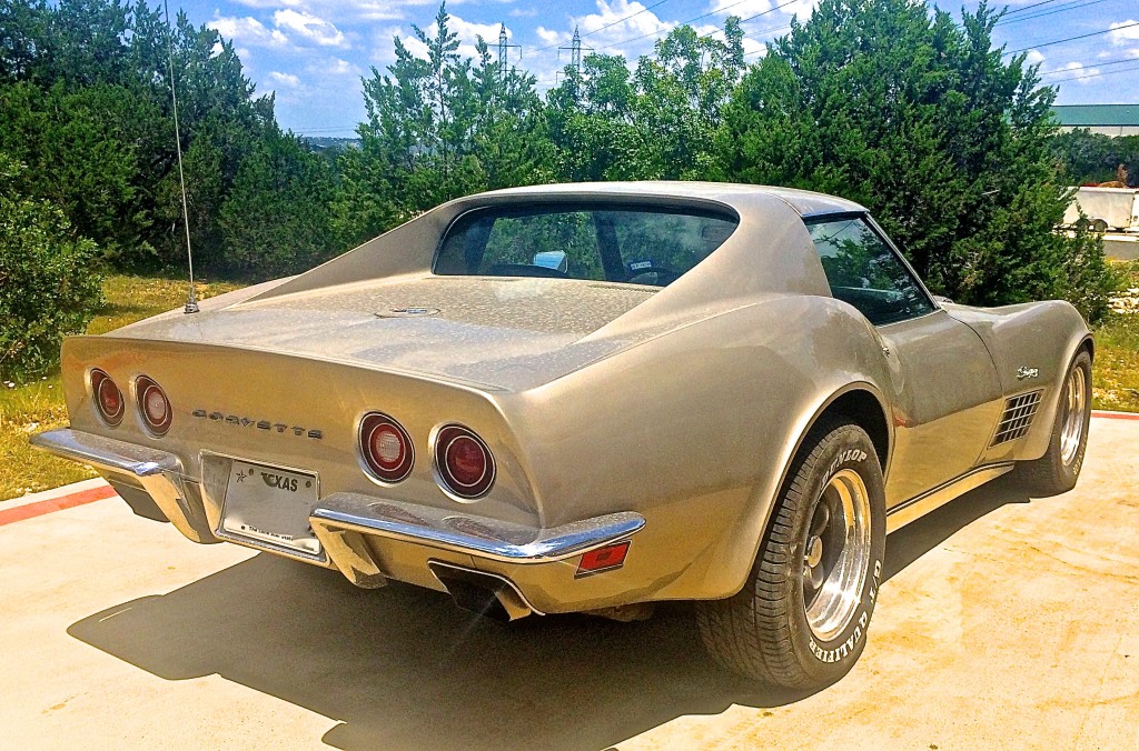 1972 Corvette 454 in Austin TX. rear quarter