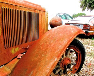 Late 1920s Buick Sedan in Austin TX, detail