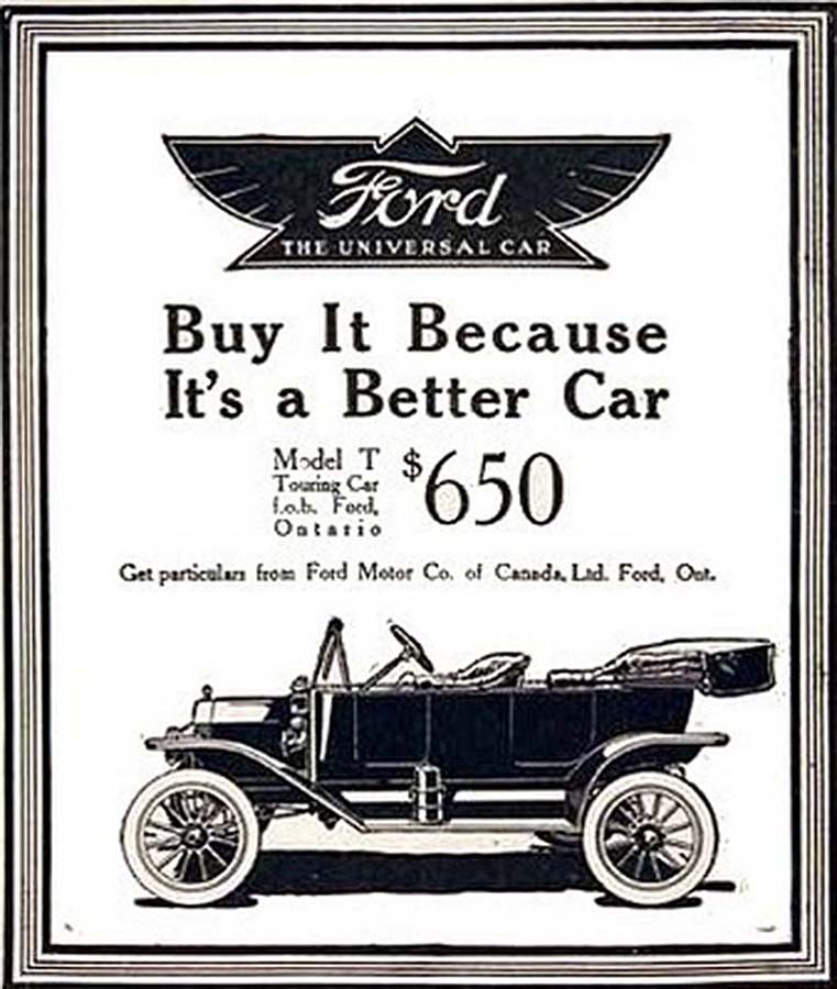 1913 Ford Touring Sedan Advertisement