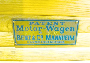 Patent Motorwagen in Austin TX plaque