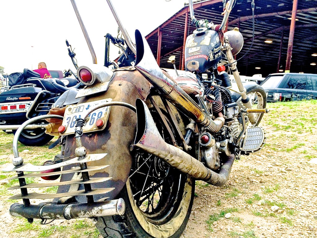 Vintage Chopper in Austin Texas rear