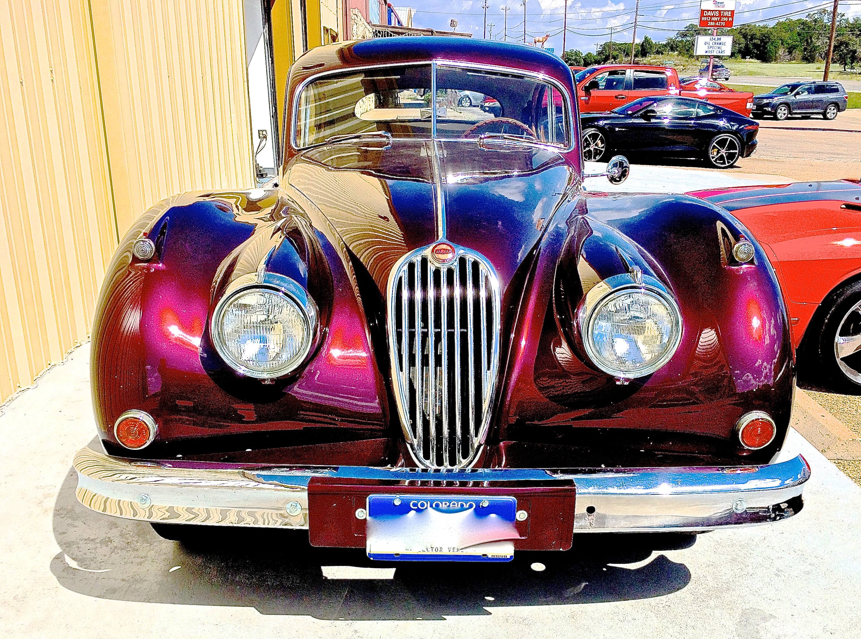 Jaguar XK140 FHC Austin Texas rear