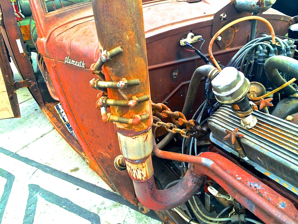 Scary 1934 Plymouth Rat rod Austin TX skeleton