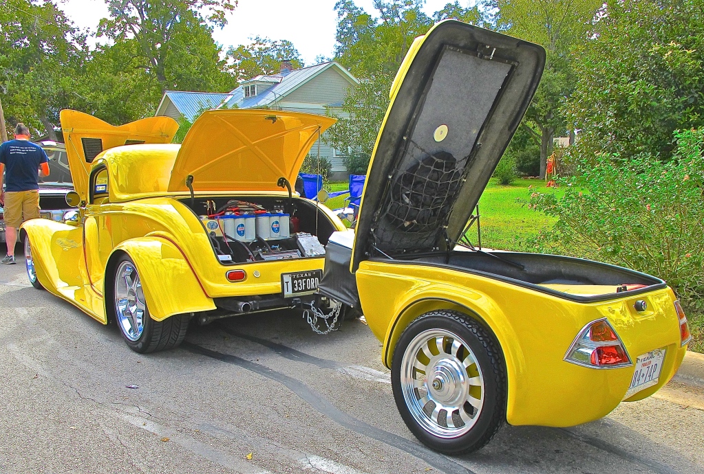 1933 Ford Hot Rod Supercharged 4v 4.6 Bastrop car show trailer