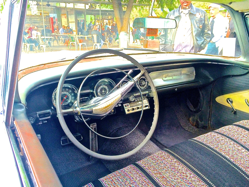 1958 Pontiac Chieftain Coupe on S. Congress interior