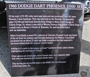 1960 Dodge Dart Phoenix info