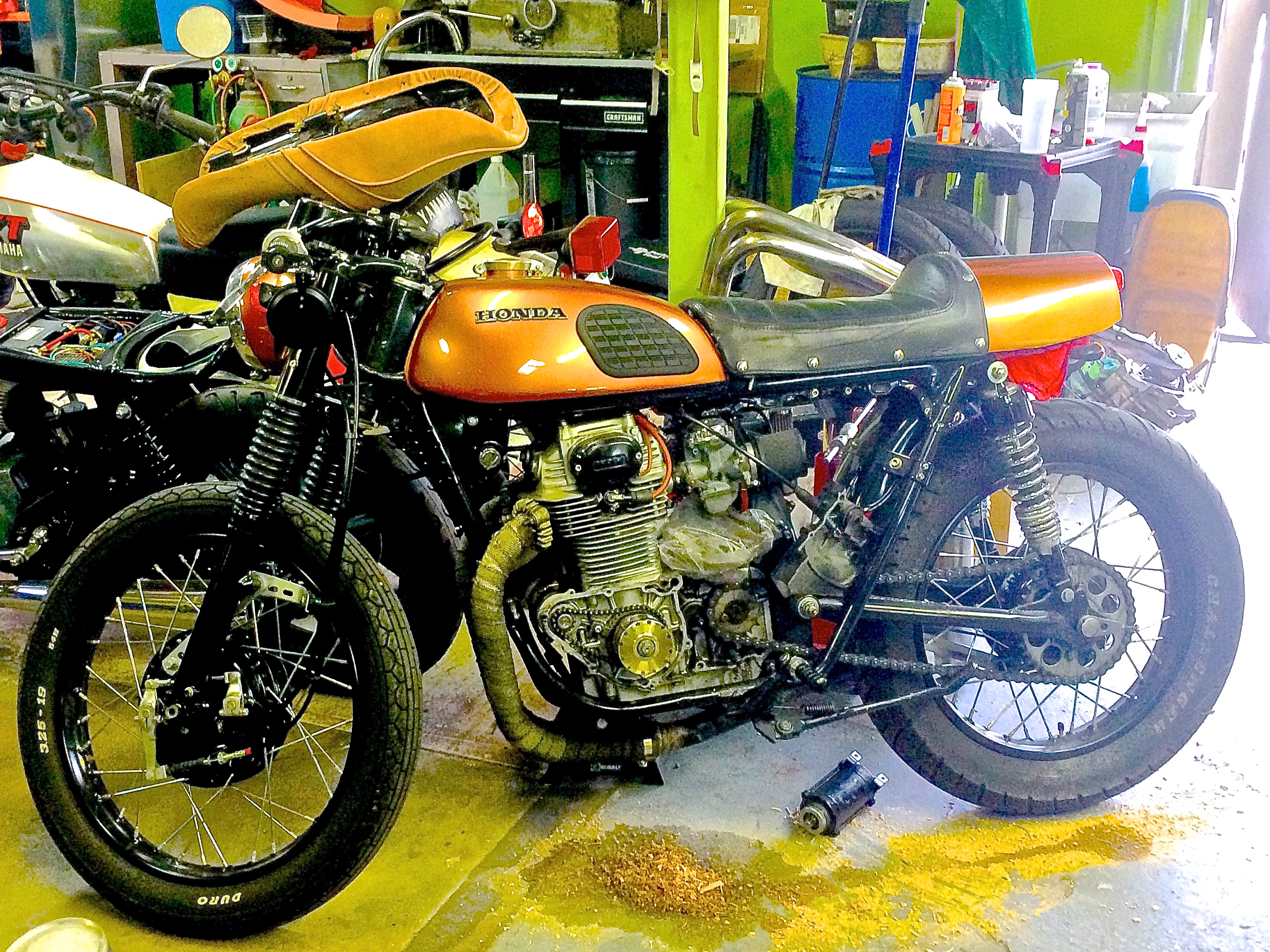 Vintage Honda Cafe Racer at Limeys in Austin TX