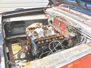 1965 Barracuda in Round Rock, TX. engine