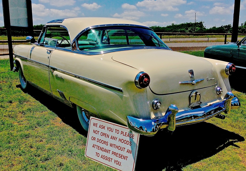 1954 Ford Skyliner, Austin TX rear