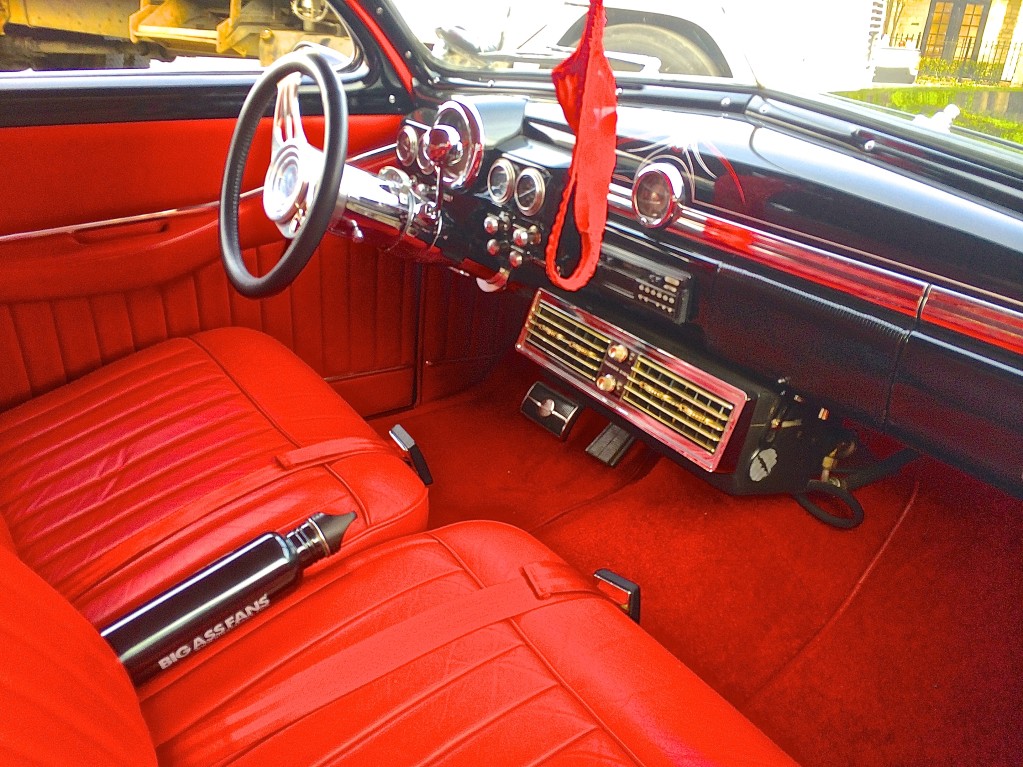 Custom 1951 Mercury "Lowlita" in Austin TX interior