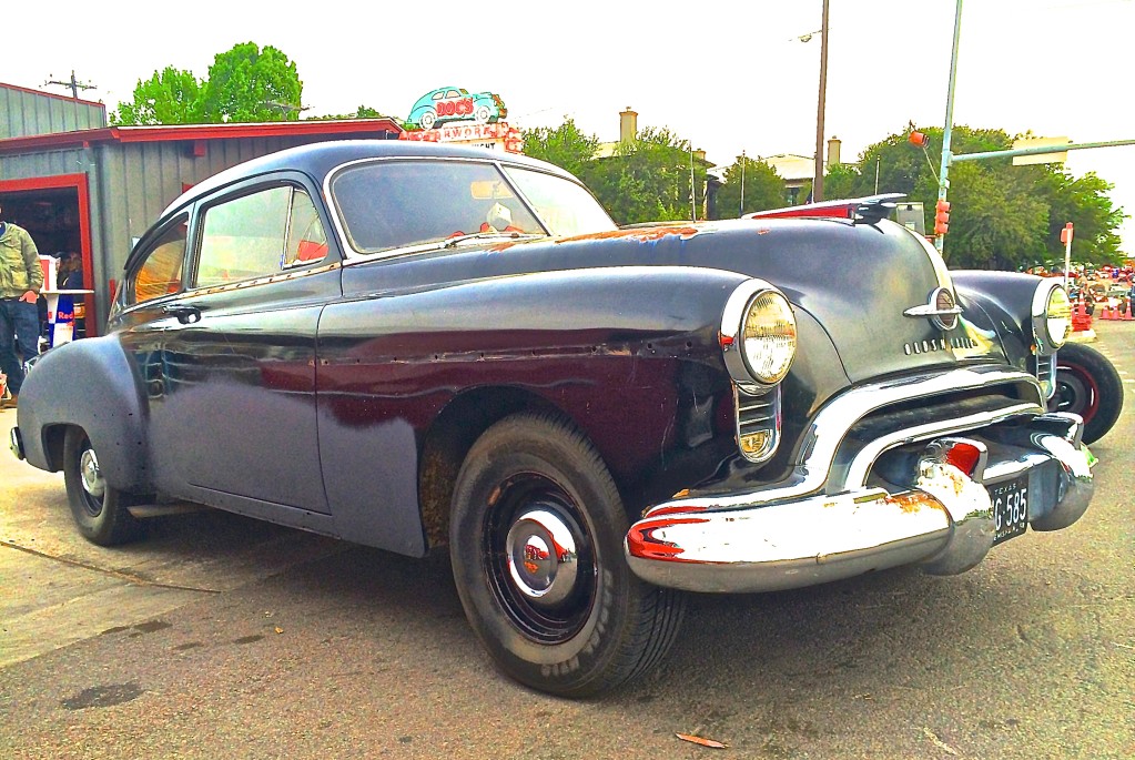 1949 Custom Oldsmobile on S. Congress Ave, Austin TX