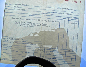1963 Mercury Meteor Custom 2 door hardtop for sale, Austin TX original sale receipt