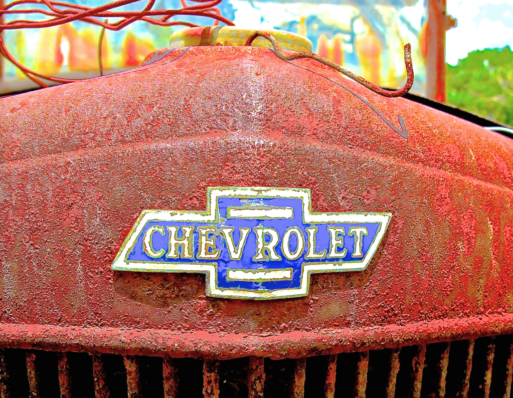 Early 1930s Chevrolet Truck in Austin TX emblem