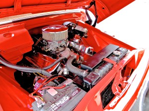 Jalopy Joe's Custom 1960s Chevrolet Pickup in Austin TX engine