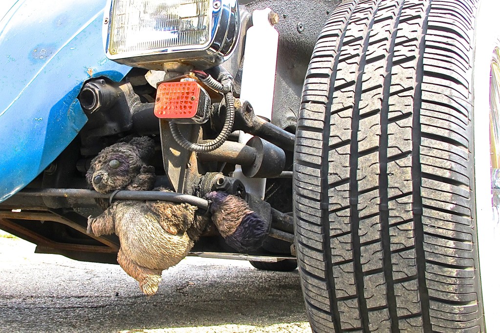 Rooster's Volkswagen custom in Austin TX road kill