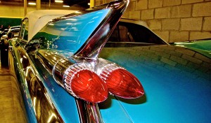 1959 Biarritz Cadillac Convertible, Austin TX fin detail