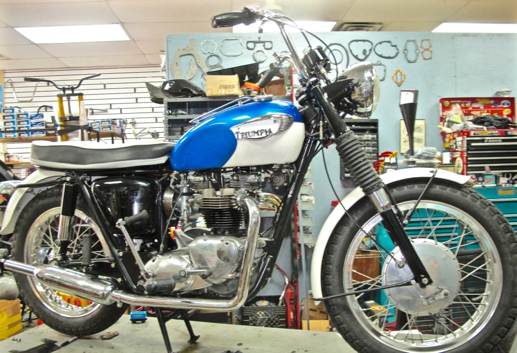 Classic Triumph Motorcycle at Austin Moto Classics