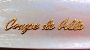 1957 Cadillac Coupe de Ville in Austin TX detail emblem