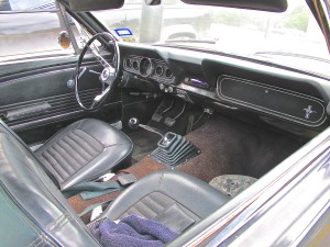 1965 Ford Mustang in Austin TX interior