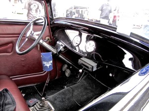 1932 Ford Duece Coupe Lonestar Round Up, Austin TX interior