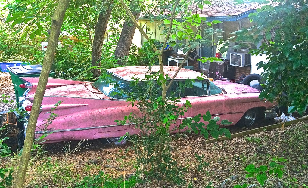 Pink 1959 Cadillac Sedan in S. Austin