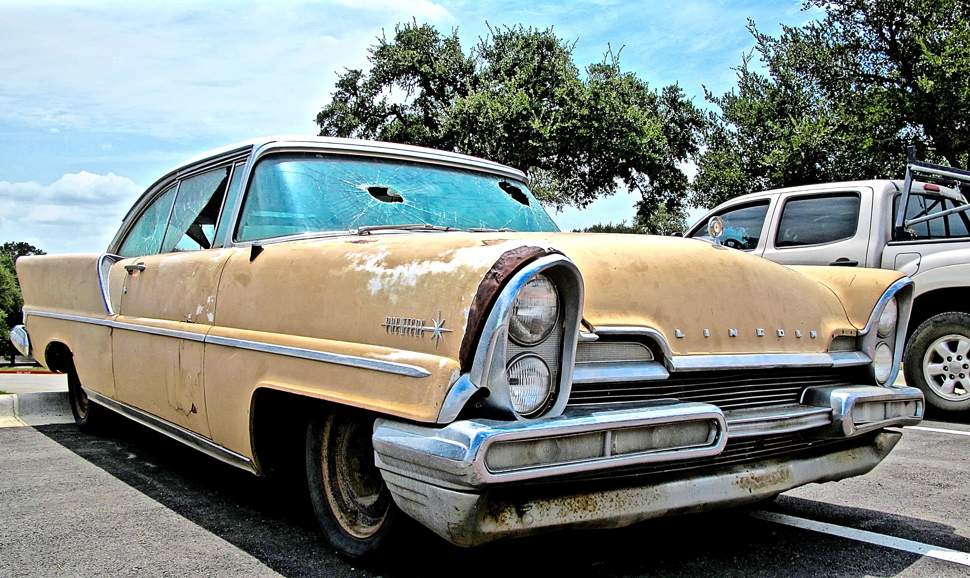 1957 Lincoln Premier in Austin TX posted front quarter 2