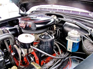 Custom 1956 Cadillac Coupe de Ville in Austin TX engine