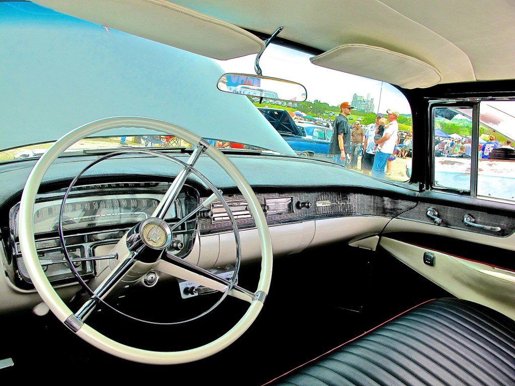 Custom 1956 Cadillac Coupe de Ville in Austin TX interior