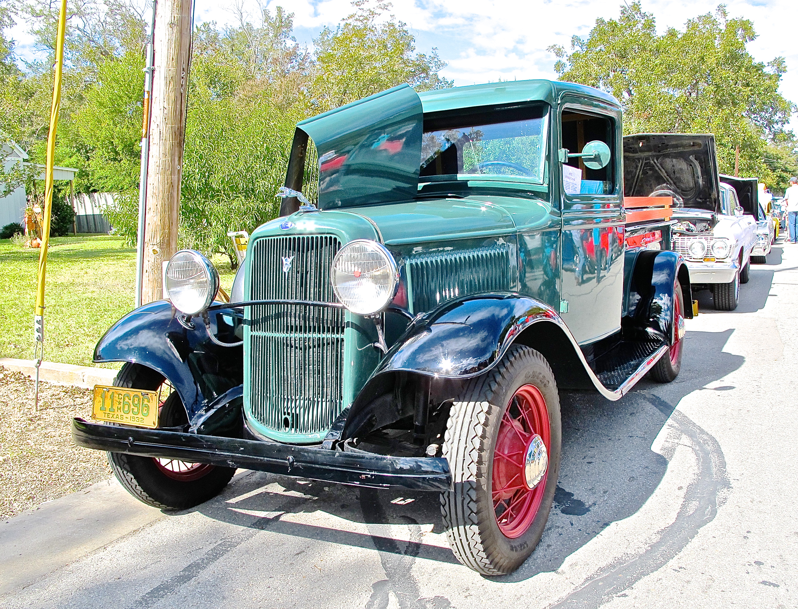 1932 Ford Pickup at Bastrop TX car show