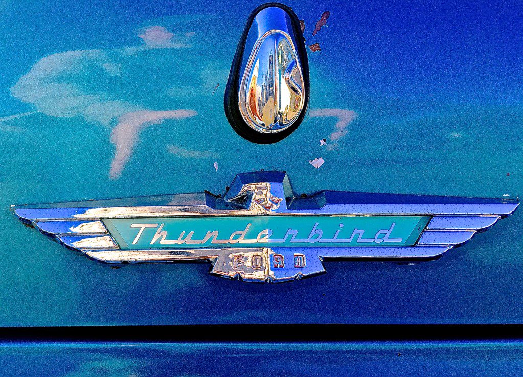 1957 Ford Thunderbird at My HEB in on S. Congress Ave