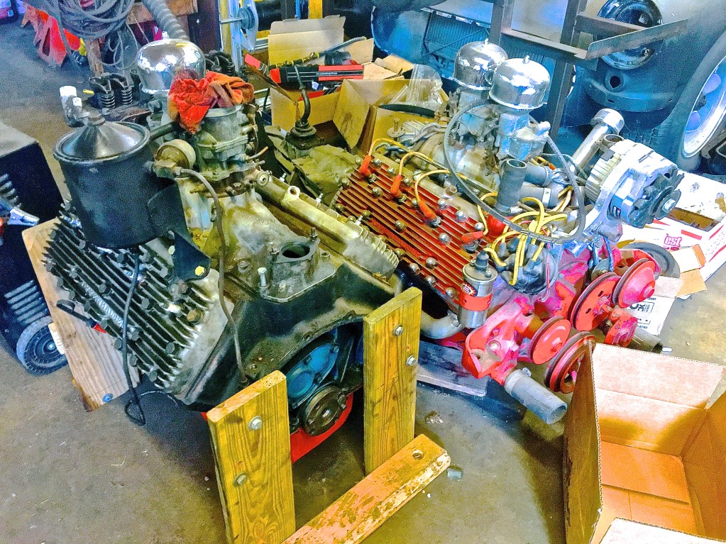Vintage Ford flathead Engines at Dave's Perfection Automotive in Austin TX