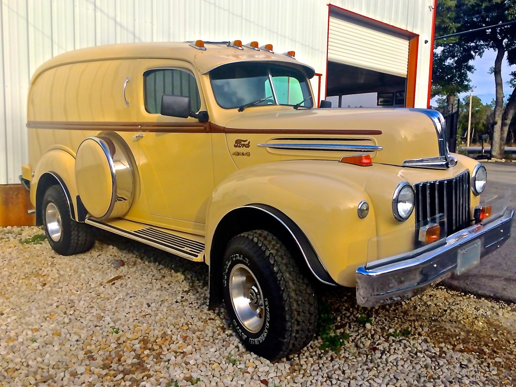 1946 Ford 4x4 Panel Truck at Motoreum, Austin Texas