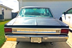 1967 Plymouth in Round Rock TX rear