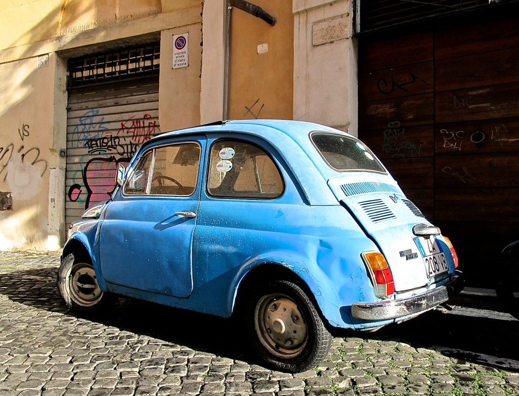 Fiat 500 in Rome Italy
