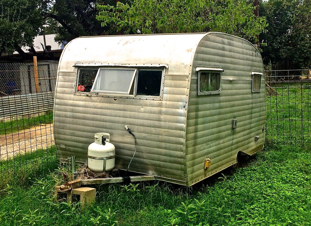 Vintage travel trailer in Austin Texas