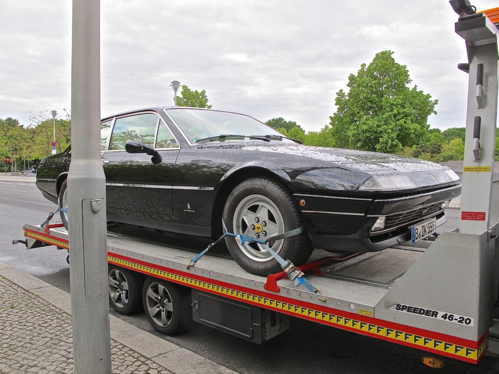 Ferrari 412 in Berlin Germany on truck