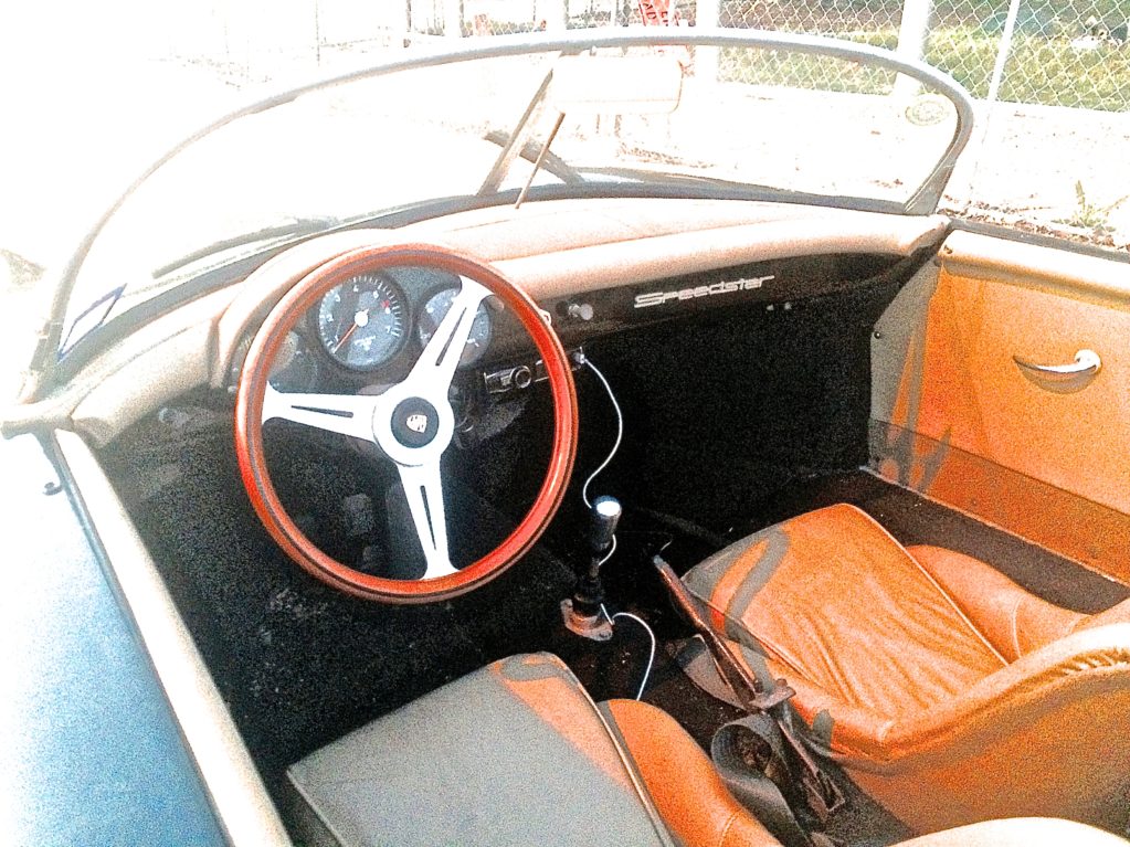 Porsche 356 Speedster at Lady Bird Lake, Austin TX interior