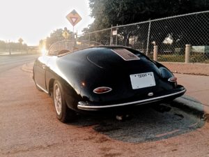 Porsche 356 Speedster at Lady Bird Lake, Austin TX rear