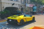 Yellow Lamborghini Aventador in Dallas Texas atxcarpics.com