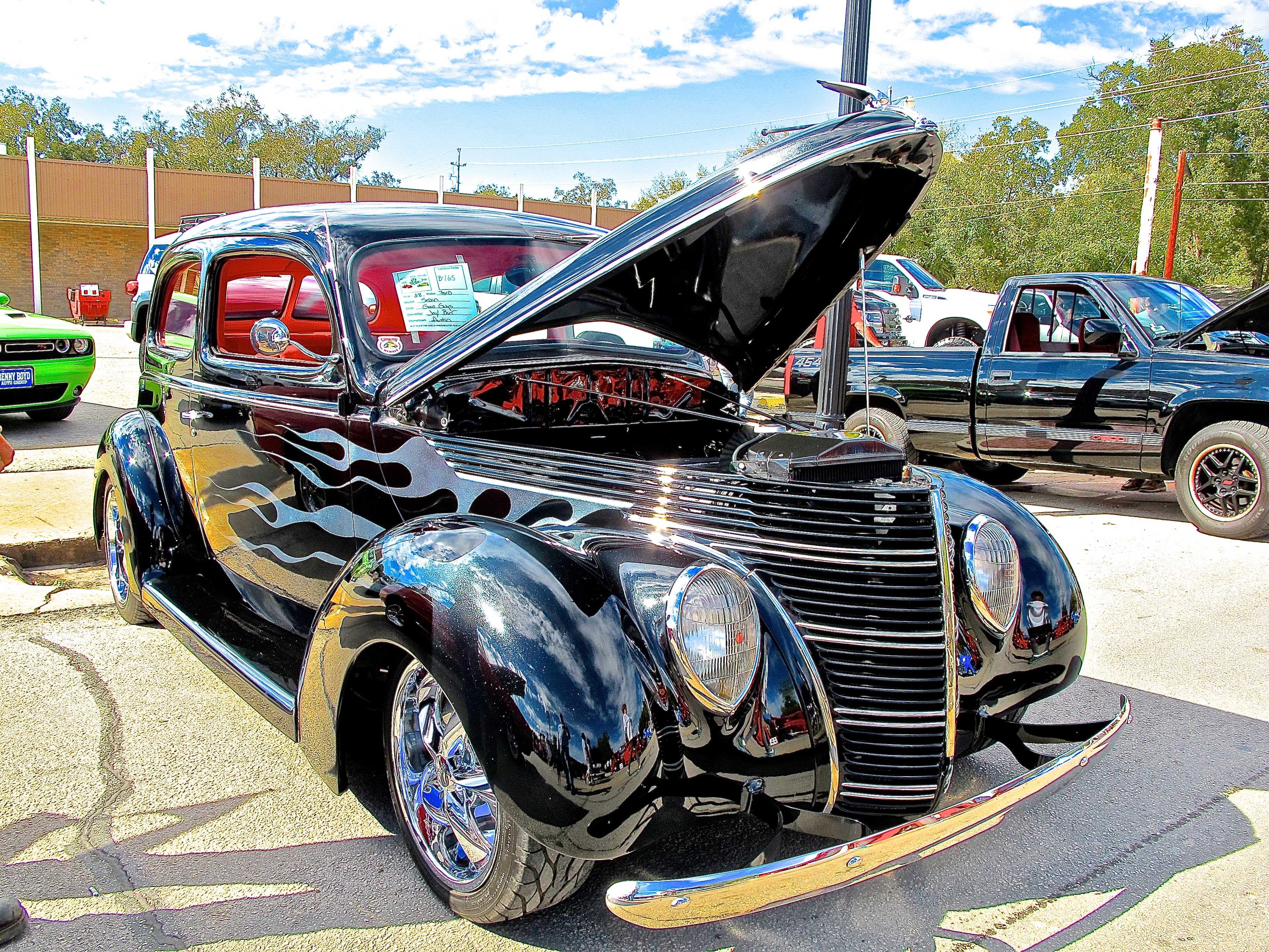 1938 Ford at Bastrop TX car show atxcarpics.com