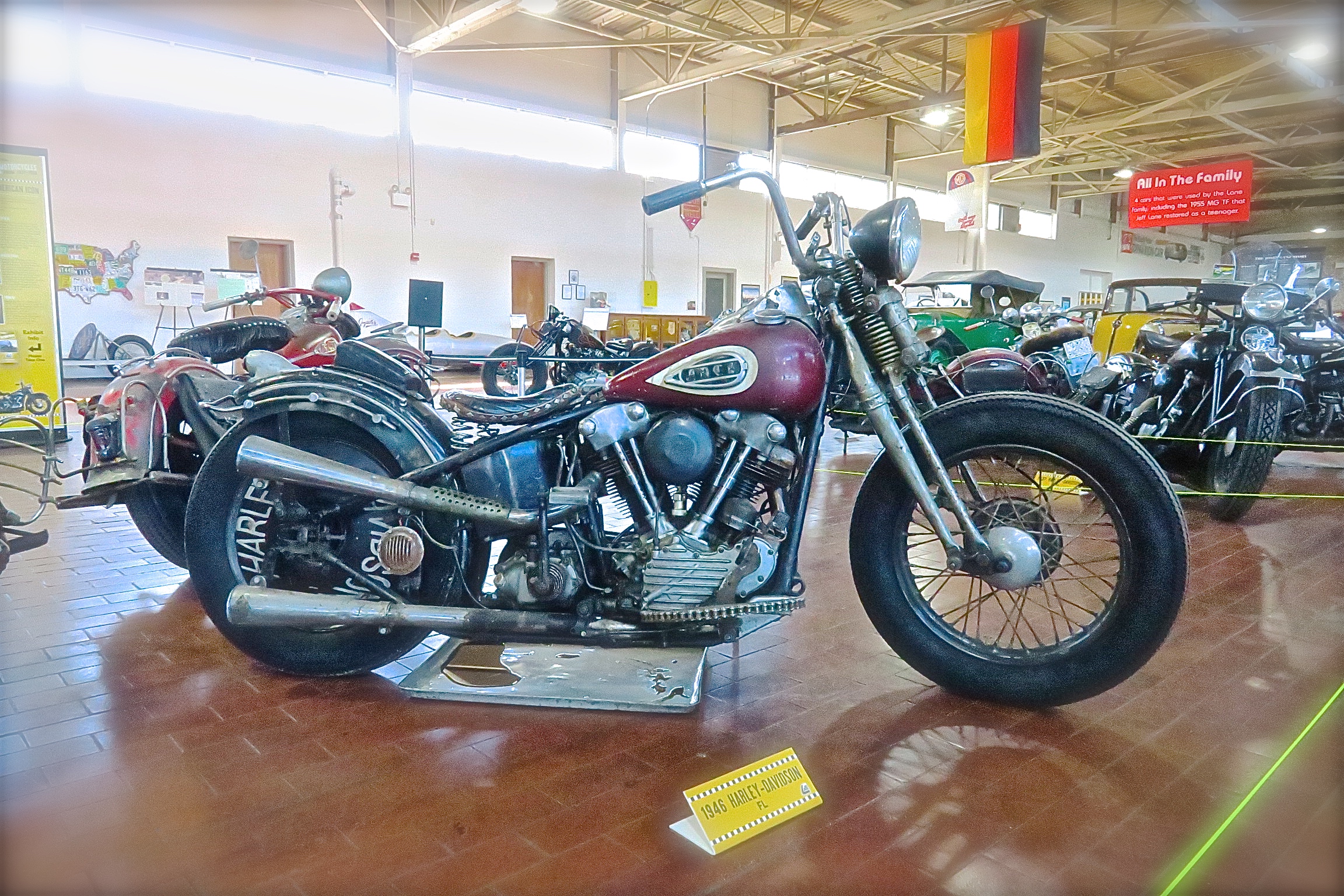 1946 FL Harley Davidson at Lane Motor Museum in Nashville